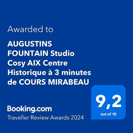 Augustins Fountain Studio Cosy Aix Centre Historique A 3 Minutes De Cours Mirabeau -Wifi-Smart Tv-Rue Calme Экс-ан-Прованс Экстерьер фото